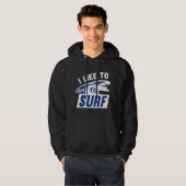 Ich surfe gerne hoodie (Vorne ganz)
