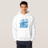 Ich surfe gerne hoodie (Vorne ganz)