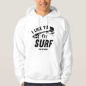 Ich surfe gerne im Internet Hoodie (Vorderseite)