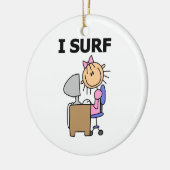 Ich surfe im Internet Keramikornament (Links)