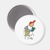 Ich surfe im Internet Magnet (Vorderseite/Rückseite)