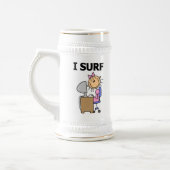 Ich surfe im Web Bierglas (Links)