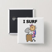 Ich surfe im Web Button (Vorne & Hinten)