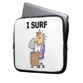 Ich surfe im Web Laptopschutzhülle (Vorderseite Links)