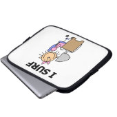 Ich surfe im Web Laptopschutzhülle (Vorne Knopf)
