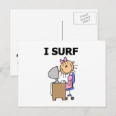 Ich surfe im Web Postkarte (Vorne/Hinten)
