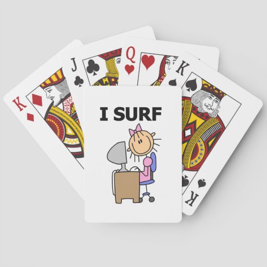Ich surfe im Web Spielkarten (Rückseite)