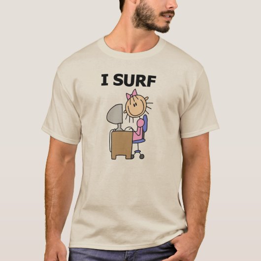 Ich surfe im Web T-Shirt (Vorderseite)