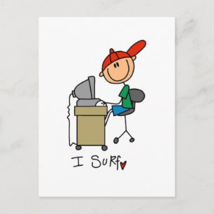 Ich surfe T-Shirts und Geschenke Postkarte