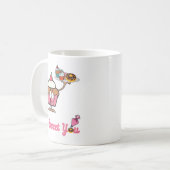 Ich süße dich mit einem Cupcake Kaffeetasse (Vorderseite Links)