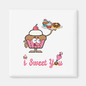 Ich süße dich mit einem Kuchen Magnet (Vorne)