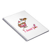 Ich süße dich mit einem Kuchen Notizblock (Rechte Seite)