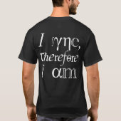 Ich synchronisiere, also bin ich! T-Shirt (Rückseite)