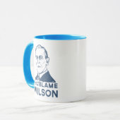 Ich tadele noch Woodrow Wilson Tasse (Vorderseite Links)