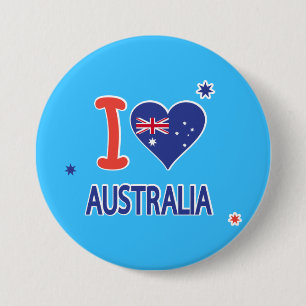 "ICH Tag LIEBE-AUSTRALIENS" Australien am 26. Button