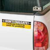 Ich tailgate Funny Autoaufkleber (Auf Lkw)
