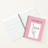 Ich tanze, also bin ich Tänzerin-Notebook Notizblock (Innenseite)