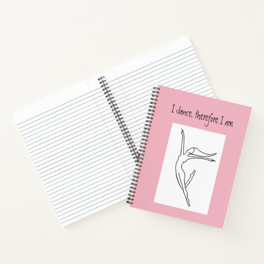 Ich tanze, also bin ich Tänzerin-Notebook Notizblock (Innenseite)
