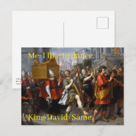 Ich tanze gerne. König David von Pieter van Lint Postkarte