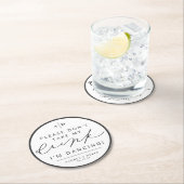 Ich tanze Hochzeitsempfang Drink Cover Untersetzer (Vor Ort)