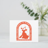 Ich tanze im Ballsaal, um das Verrückte abzubrenn Postkarte (Stehend Vorderseite)