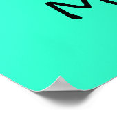 Ich tanze im Kopf Poster (Ecke)