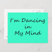 Ich tanze im Kopf Postkarte (Vorne/Hinten)
