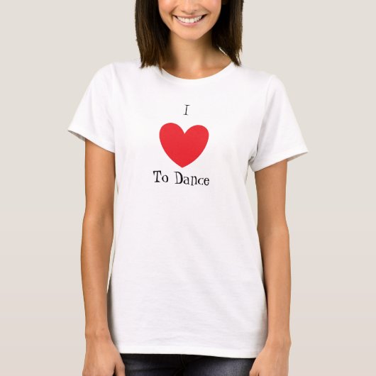 Ich tanze Liebe, Ladys Baby Doll (Angepasst) T-Shirt (Vorderseite)