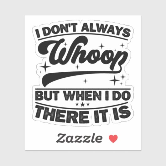 Ich tanze nicht immer, wenn ich es tue aufkleber (Blatt)