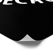 Ich tanze so, weil ich Lactose Puff Dark BG Poster (Ecke)