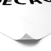 Ich tanze so, weil ich laktosewitzige Kuh Puppe Poster (Ecke)