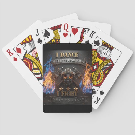 Ich tanze, wo der Teufel geht 🔥 Spielkarten (Rückseite)