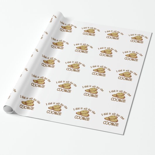 Ich tat es aller für das Plätzchen Geschenkpapier (Ungerollt)