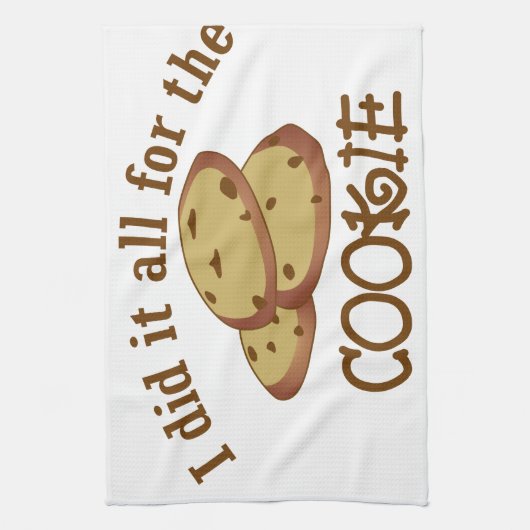 Ich tat es aller für das Plätzchen Geschirrtuch (Vertikal)