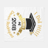 Ich tat es Klasse von Änderung 2018 die Jahr-Decke Fleecedecke (Vorderseite (Horizontal))