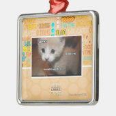 Ich tat es nicht ornament aus metall (Links)