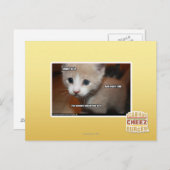 Ich tat es nicht postkarte (Vorne/Hinten)