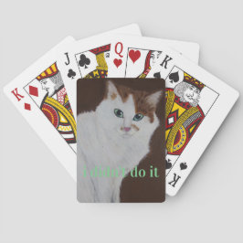 ich tat es nicht spielkarten