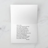 Ich tat nicht die Beileids-Karte Karte (Innenseite)