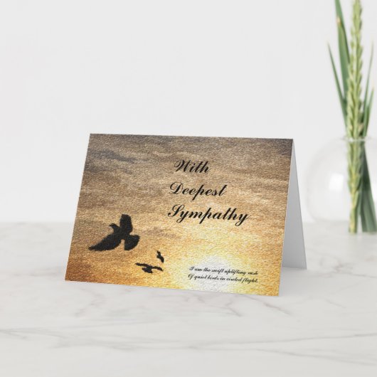 Ich tat nicht die Beileids-Karte Karte (Vorderseite)