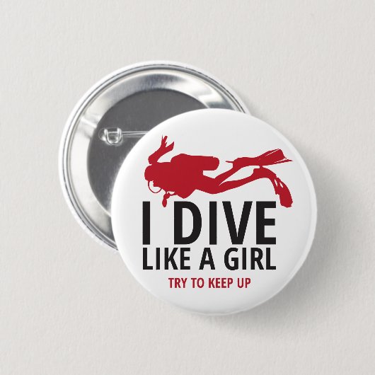 Ich tauche wie ein Mädchen, Versuch, um Button (Vorne & Hinten)