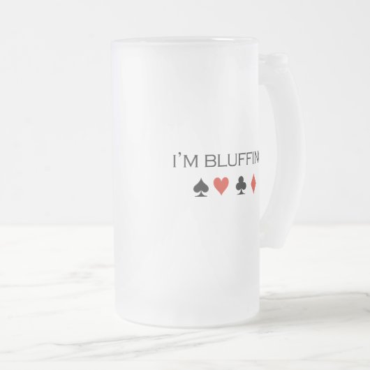 Ich täusche T - Shirt Mattglas Bierglas (VorderseiteRechts)