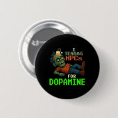 Ich teebeutele NPCs für Dopamin Pixel-Zombie-Spiel Button (Vorne & Hinten)