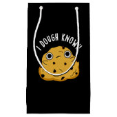 Ich Teig Know Funny Backpuff Dark BG Kleine Geschenktüte (Vorderseite)