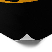 Ich Teig Know Funny Backpuff Dark BG Poster (Ecke)