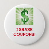 ICH TEILE COUPONS! BUTTON (Vorderseite)