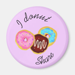 Ich teile - Donuts Magnet