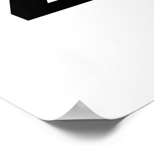 Ich teile durch Null Poster (Ecke)