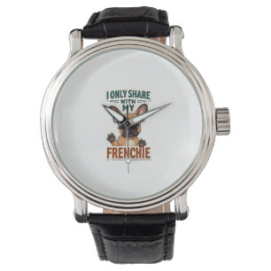 Ich teile nur mit meinem Frenchie Vintage Französi Armbanduhr