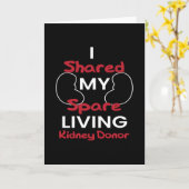 Ich teilte meine Freizeit, die Niere spendete Karte (Gelbe Blume)